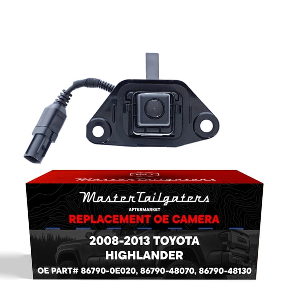 Master Tailgaters Replacement for Toyota Highlander   Hybrid (2008-2013) Rear View Backup Camera OE Part # 8679048130, 8679048070, 867900E020