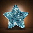 thumbnail image 3 of Star Shaped Energy Saving Night Light Living Room Night Light, Bedroom Night Light, Corridor Night Light, Study Night Light Cartoon Teal Flowers Seamless, 3 of 6