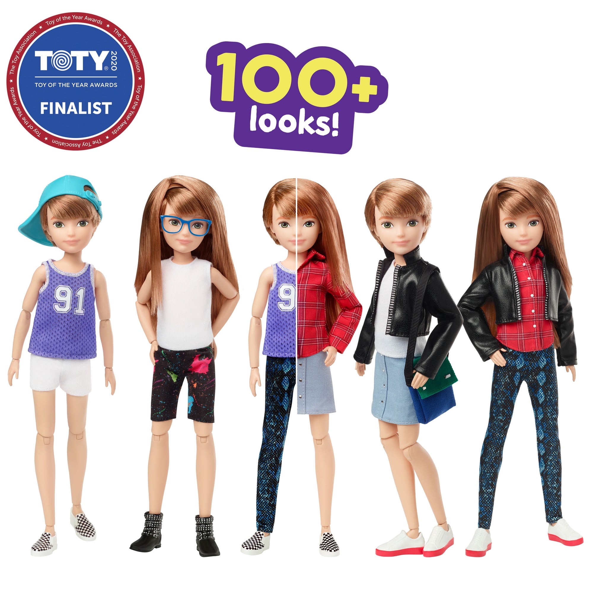 Creatable World Deluxe Character Kit Customizable Doll, Copper Straight Hair