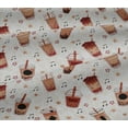 thumbnail image 5 of oneOone Cotton Jersey Rust Brown Fabric Ice Cream Sewing Craft Projects Fabric Prints By Yard 58 Inch Wide, 5 of 6