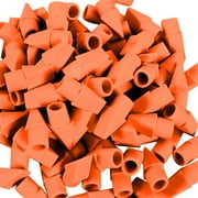 PPKVUFD Orange Pencil Top Erasers, 30 Pcs, Eraser Caps, Erasers for Pencil Tops, Head Erasers, Cap Erasers for Pencils, Pencil Top Erasers Cap Erasers Toppers for Latex Free for Home and Office