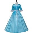 thumbnail image 4 of Women's Princess and The Pauper Erika Anneliese Blue Royal Princess Dress Outfit for Party and Events, 4 of 6
