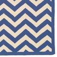 thumbnail image 3 of Hawthorne Collection 5' x 7' Hand Hooked Chevron Wool Rug in Navy, 3 of 5