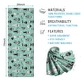thumbnail image 2 of Cartoon Skull Pattern Hot Yoga Mat Towel Non Slip for Hot Yoga - Quick-Drying Yoga Mat Cover with 4 Corner Pockets with Travel Bag - Hot Yoga Towel Non Slip 74"x26", 2 of 6