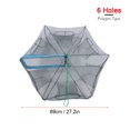 thumbnail image 2 of Generic Portable Square Fishing Net Trap with 6 Holes, Lightweight Collapsible Fish and Shrimp Cage, Easy to Carry and Store, Durable Mesh Design for Efficient Fishing., 2 of 4
