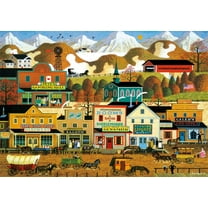 300 Piece Jigsaw Puzzle - Charles Wysocki - Pete's Gambling Hall - 300 Piece Jigsaw Puzzle