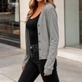 thumbnail image 3 of Diufon Lightweight Cardigans for Women Long Sleeve Fall Thin Button Front Cardigans Ladies Dressy Casual Blouses, 3 of 10