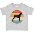 thumbnail image 3 of Inktastic Doberman Dog Retro Sunset Boys or Girls Toddler T-Shirt, 3 of 5