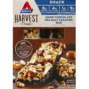 Atkins Harvest Trail Bar - Dark Chocolate Sea Salt Caramel - 1.3 Oz - 5 Count