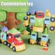 thumbnail image 1 of Robot Transformable Toy STEM Educational Dinosaur Train Robot Toy for Hand-on Ability Training Robot Train Toy Gift heqiyong LED, 1 of 2