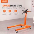 thumbnail image 2 of VEVOR Engine Stand, 1300lbs Rotating Engine Stand with 360 Degree Adjustable Head, Steel Engine Block Stand with Tray, 4-Caster, 4 Adjustable Arms, for Vehicle Maintenance, 2 of 9