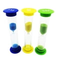 thumbnail image 2 of I-MART - Temporizador de arena de plástico, reloj de arena, reloj de arena, reloj de arena, 30 segundos, 1 minuto, 2 minutos, 3 minutos, 5 minutos, 10 minutos (paquete de 6) Zhivalor HMYH656, 2 of 4