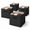 Black-11''- 4 Pack, variant on 11-inch Black Storcubes Leather Cube Organizer B4-pack