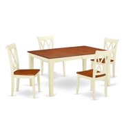 Dining Room Set Buttermilk & Cherry, NICL5-BMK-W