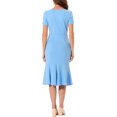 thumbnail image 3 of INSPIRE CHIC Vestido de Sheath para Mujeres, Vestido de Cóctel de Fiesta, Decoración de Botones Vintage de los Años 50, Vestido Midi de Sirena con Volantes XL Azul Claro, 3 of 6