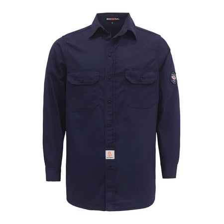 

BOCOMAL FR Shirts 6.25oz Light Weight for Summer Welding Shirts Flame Resistant Shirt