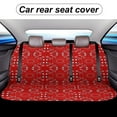 thumbnail image 5 of Red Bandana Car Rear Seat Covers,Bench Back Seat Cover , Easy to Install Universal Fit for Cars Trucks Vans And SUVs, 5 of 6