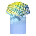 thumbnail image 4 of Rvwovn Men's Athletic T-Shirt, Short Sleeve Quick Dry Tee with Geometric Print for Gym & Running, 4 of 5