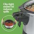 thumbnail image 4 of Hamilton Beach 6 Qt Sear & Cook Slow Cooker, Stovetop Safe Nonstick Aluminum Crock with Removable Pot, Stainless Steel, 4 of 8