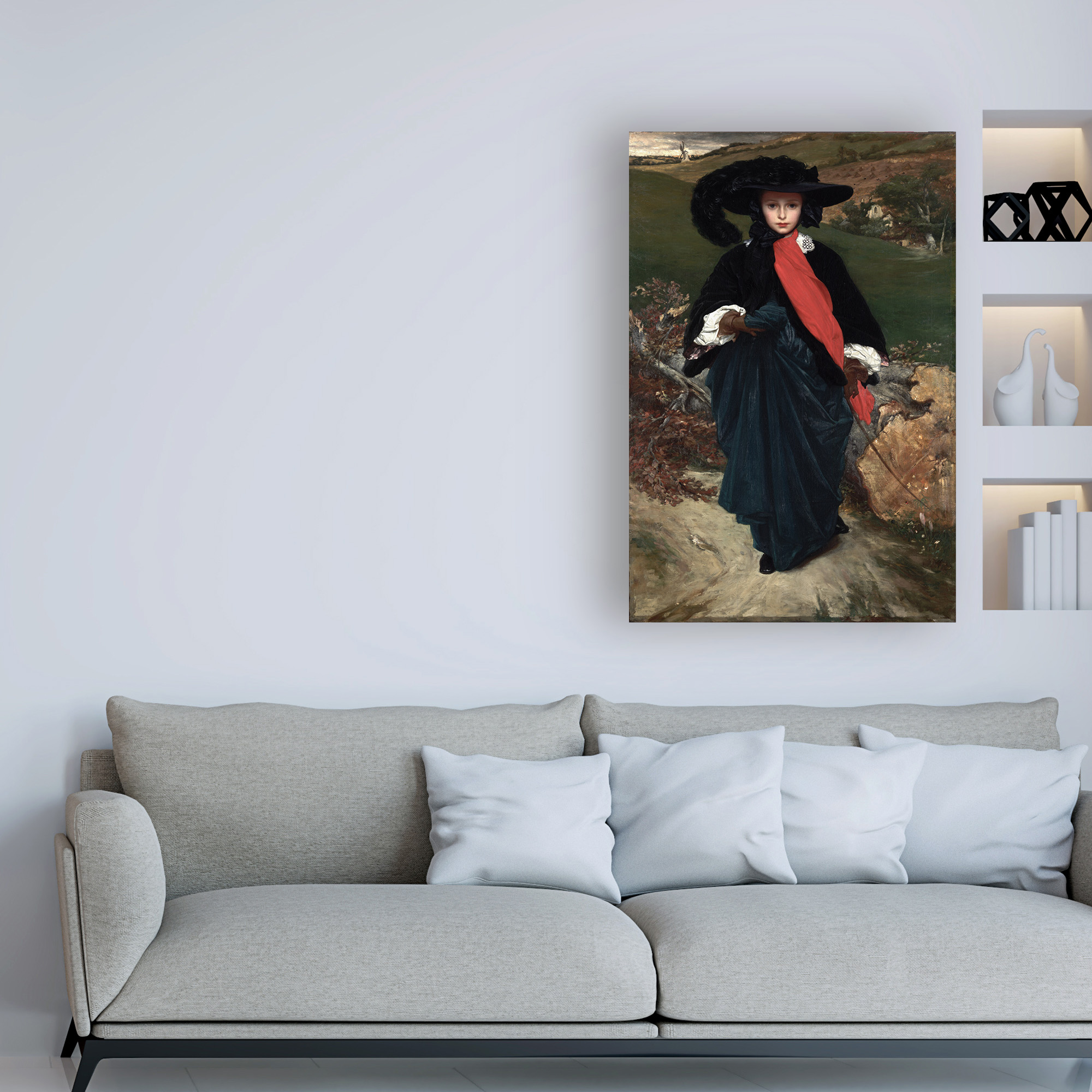 Leighton 'Portrait of May Sartoris' Canvas Art