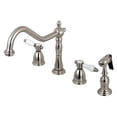 thumbnail image 2 of Kingston Brass KB1792BPLBS Widespread Kitchen Faucet, Polished Brass, 2 of 7