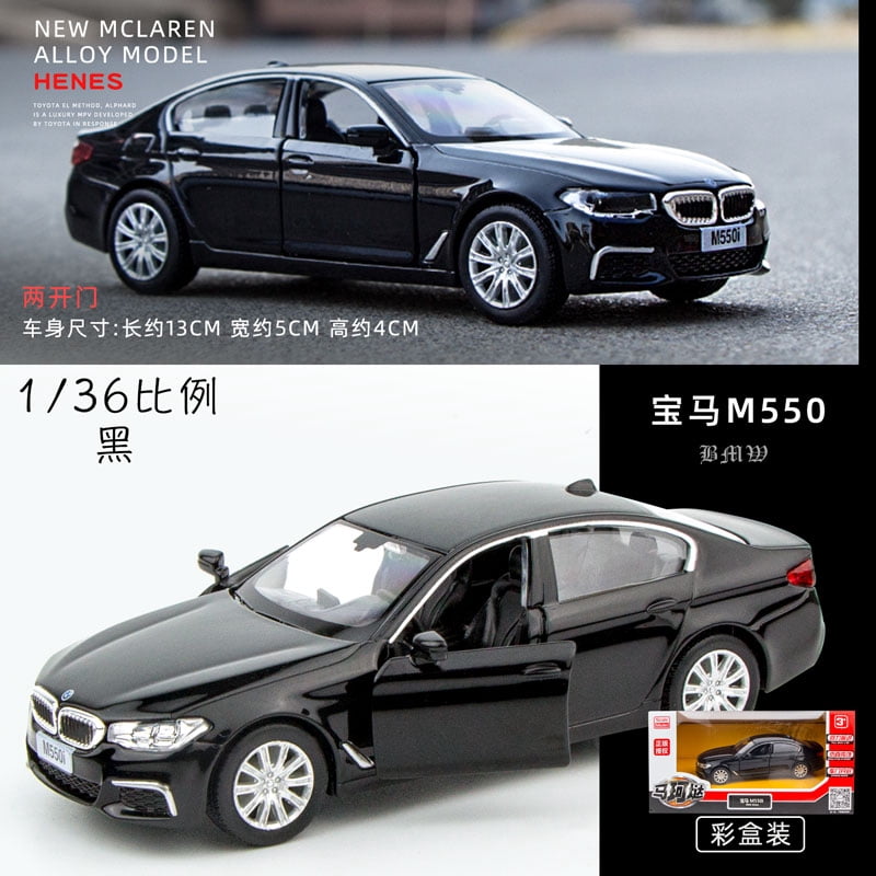 1:36 M550I sedan Alloy Luxury Car Model Diecast & Toy Vehicles Metal Toy Car Model Collection Simulation Children Gift black with box