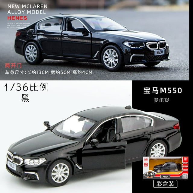 1:36 M550I sedan Alloy Luxury Car Model Diecast & Toy Vehicles Metal Toy Car Model Collection Simulation Children Gift black with box