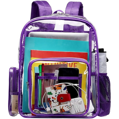 Heavy Duty Clear Backpack, Large Clear Backpack with Laptop Compartment ...