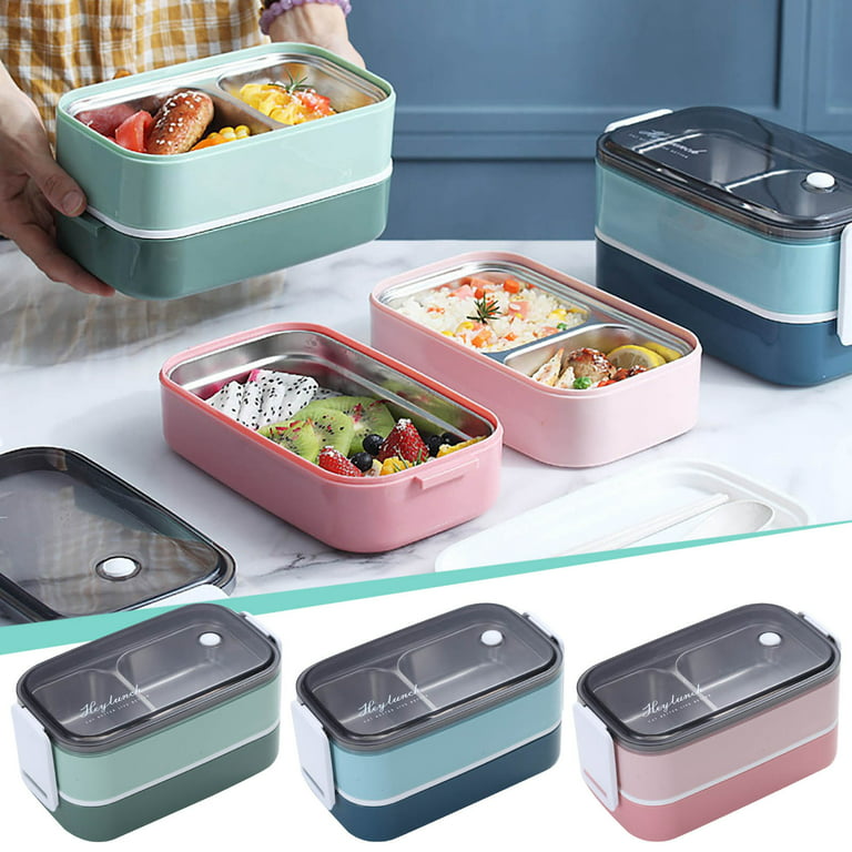 Bento Lunch Box For Adults/teens, Multi-layer Round Thermal For