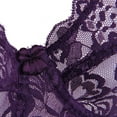 thumbnail image 4 of Women's Push Up Bra Floral Lace Comfort Padded Underwire Bra Lift Up Support Demi Bras, 4 of 10