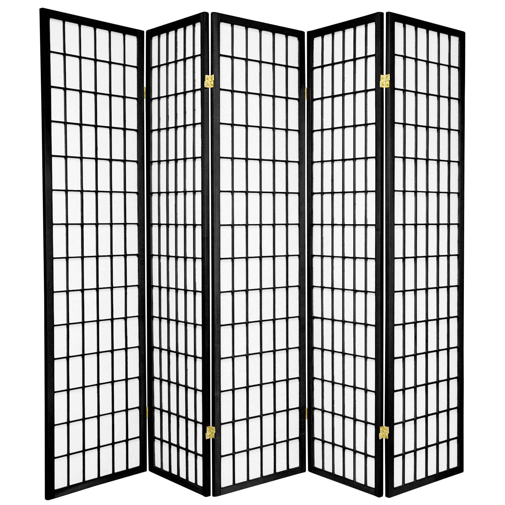Oriental Möbel Shoji Paravent 6 Ft (ca. 180 Cm) - Doppelkreuz-Design Natur, Raumteiler Aus Fichte
