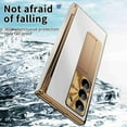 thumbnail image 4 of Dteck for Samsung Galaxy Z Fold 6 2024 Case with Built in Screen Protector, Aluminum Alloy Kickstand Case with Pen, Removable Hinge Protection Holder Full Body Protective Cover,Silver + Dark Gold, 4 of 7