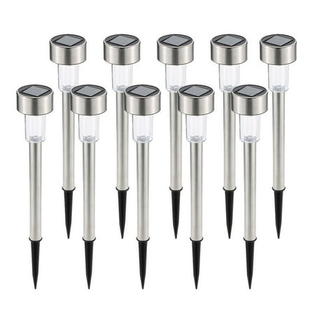 Ornamental Garden Lights 10 Pack Solar Path Lights LED Outdoor garden Lighting for Yard Pathway Lawn & Landscape light For Halloween Outdoor Party ()