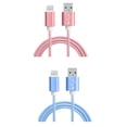 thumbnail image 3 of ziyahi 1 Meter Type-C Woven Mobile Phone Data Cable Charging Line Cord 2 in 1 Fast Charging Data Transfer, 3 of 9
