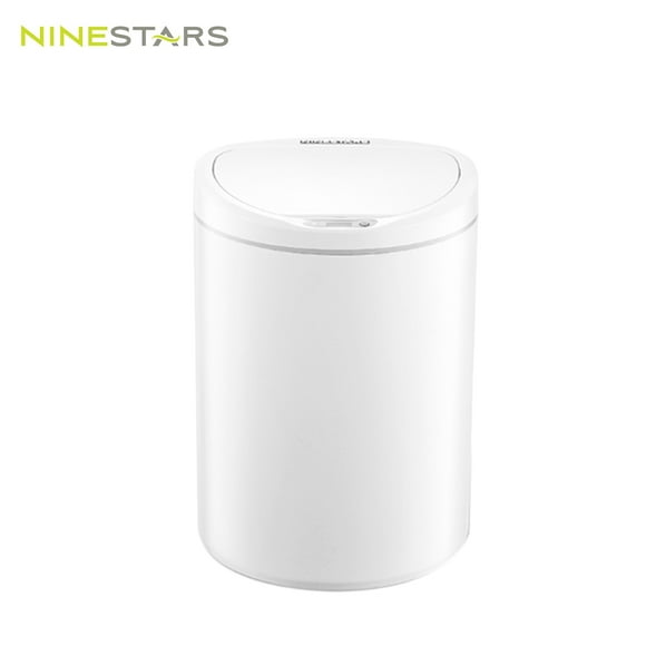NINESTARS Smart Sensor Trash Can Infrared Touchless Hand Moton Trash Can 10L Automatic Induction Silent Ashbin One-button Trash Bin For Bedroom Home Office