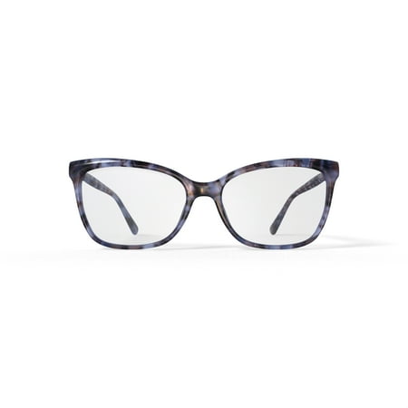 Walmart Women's Zaria Cat Eye Prescription Eyeglasses with Case, Tortoise