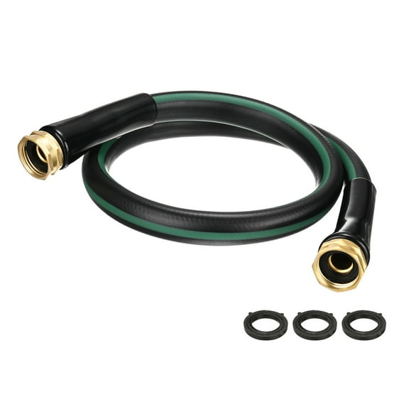 Uxcell Garden Hose 5/8 Inch x 3 FT, Flexibleer Hose, Hose with Double Female Fittings