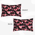 thumbnail image 2 of Balery Hearts Bedding Queen Pillow Cases - Envelope Closure - Soft Brushed Microfiber Fabric - Shrinkage and Fade Resistant Pillow Cases-14"x20", 2 of 6
