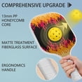 thumbnail image 2 of Pickleball Paddles Set Of 2, Fiberglass Surface, Flame Print, 4 Balls & Bag, 2 of 5