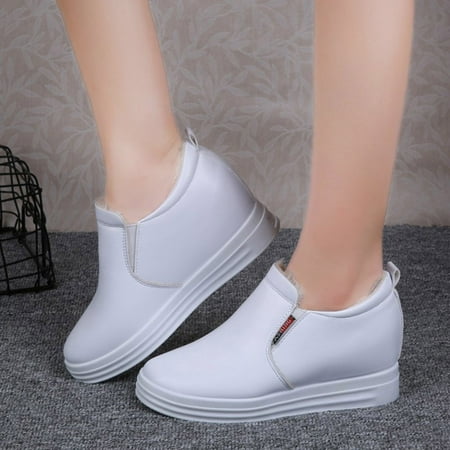 

Cathalem Comfortable Business Casual Shoes for Women Fashion Women Casual Shoes Autumn And Winter Womens Casual Shoes Size 8 1/2 White 8