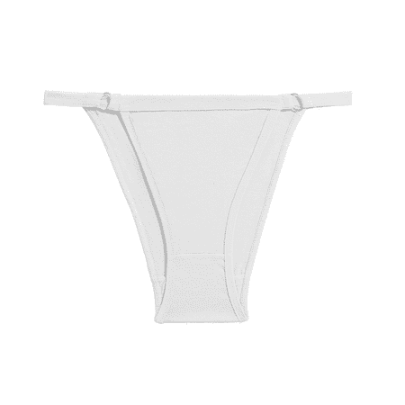 Fulorrnie Underwear for Women Seamless G String No Show Thong Panties Elastic Waist Stretchable Tie Side Panty  White  XL