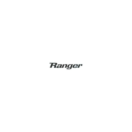 Painted Side Emblems - MACs Auto Parts 48-48501 Ford Pickup Truck Bed Side Emblem - Ranger - Chrome With Black Paint - F100 & F250