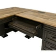 thumbnail image 5 of Executive L-Desk & Return With Solid Wood Plank Top Fully Assembled Brown, 5 of 15