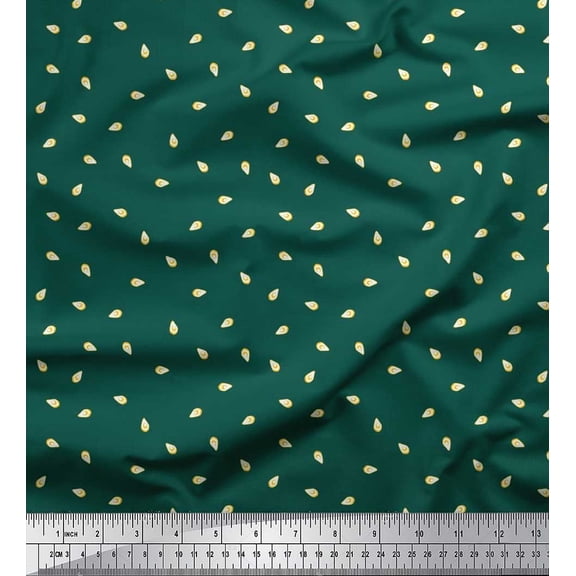 Soimoi Rayon Fabric Avocado Shirting Print Sewing Fabric Yard 42 Inch Wide