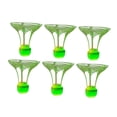 thumbnail image 2 of S SERENABLE 6Pcs LED Badminton Balls Shuttlecocks with Light for Beaches Garden Backyard Green, 2 of 9