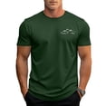 thumbnail image 2 of KLHDSF Men's UPF 50+ Sun Protection Workout T-shirts Moisture Wicking, Quick Dry, 4-Way Stretch, Short Sleeve, Athletic, Beach, Hiking Green L, 2 of 5