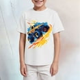 thumbnail image 2 of TTUHYWXI Boys T-Shirt Tee for Kids Short Sleeves Shirt Tractor Excavator Monster Truck Tops Clothes Cotton 2-7T (White, 9-10 Years), 2 of 4