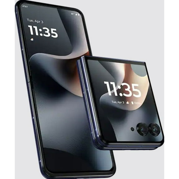 Restored Motorola razr  2025 5G 256GB - Unlocked - Midnight Blue (Refurbished)