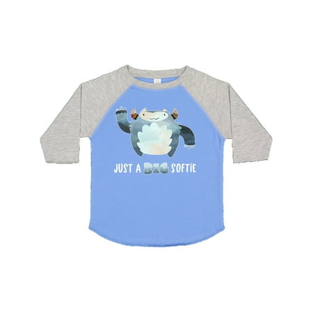 

Inktastic Just a Big Softie Cute Winter Yeti Gift Toddler Boy or Toddler Girl T-Shirt