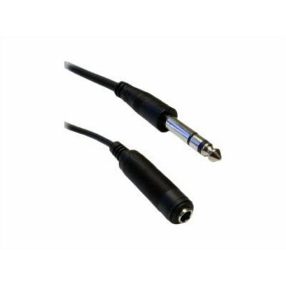 CableWholesale 10A1-622HD 0.25 inch Stereo Extension Cable TRS Balanced 0.25 inch Male to 0.25 inch Female 100 foot